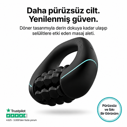 CELVIA SculptRoll™ Selülit Masaj Aleti - Pürüzsüz & Sıkı Görünüm