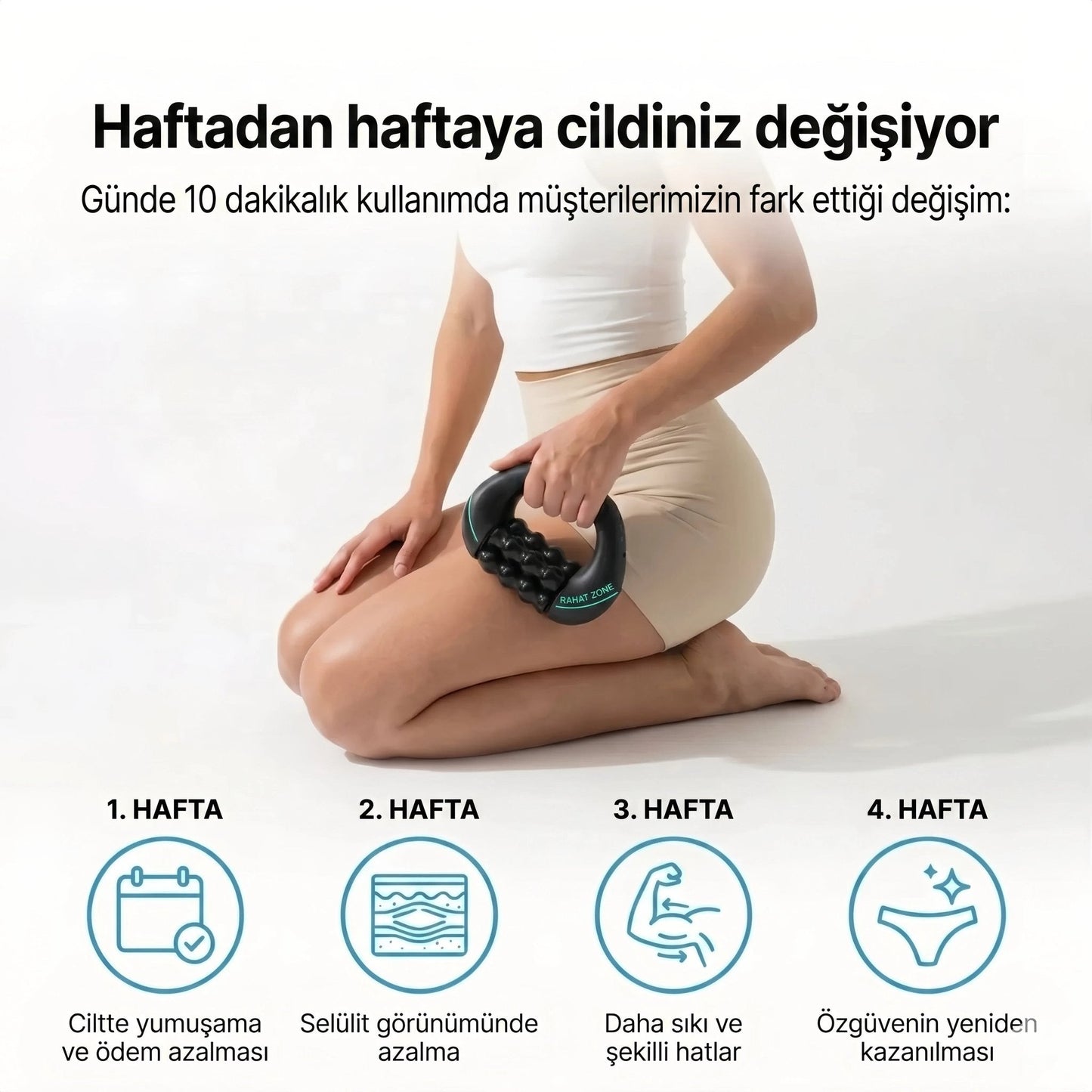 CELVIA SculptRoll™ Selülit Masaj Aleti - Pürüzsüz & Sıkı Görünüm