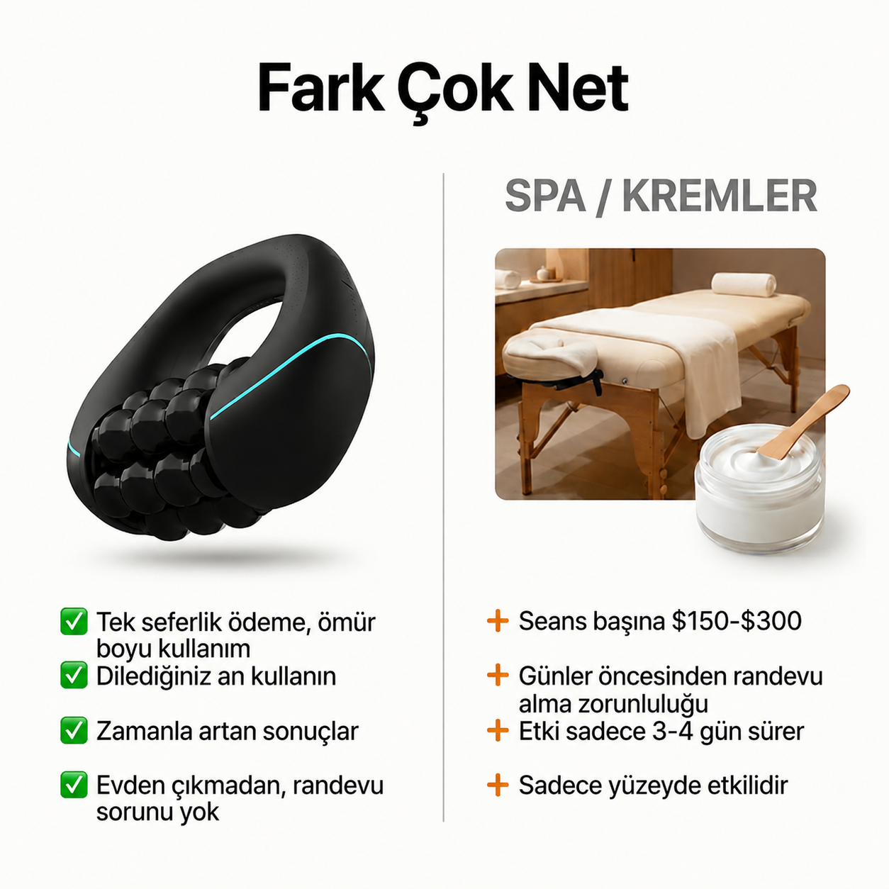 CELVIA SculptRoll™ Selülit Masaj Aleti - Pürüzsüz & Sıkı Görünüm